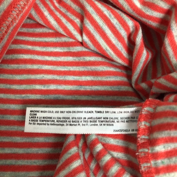 Anthropologie Pure + Good Shirt Striped Long Sleeved Shirt / Top.  Size Small - Picture 9 of 9